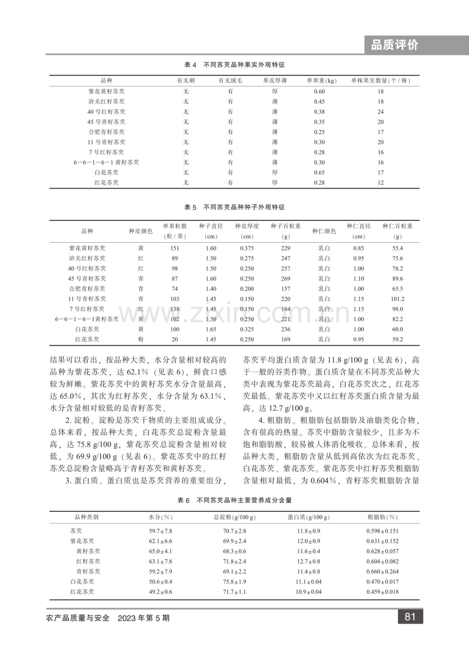 不同苏芡品种营养品质特性评价.pdf_第3页