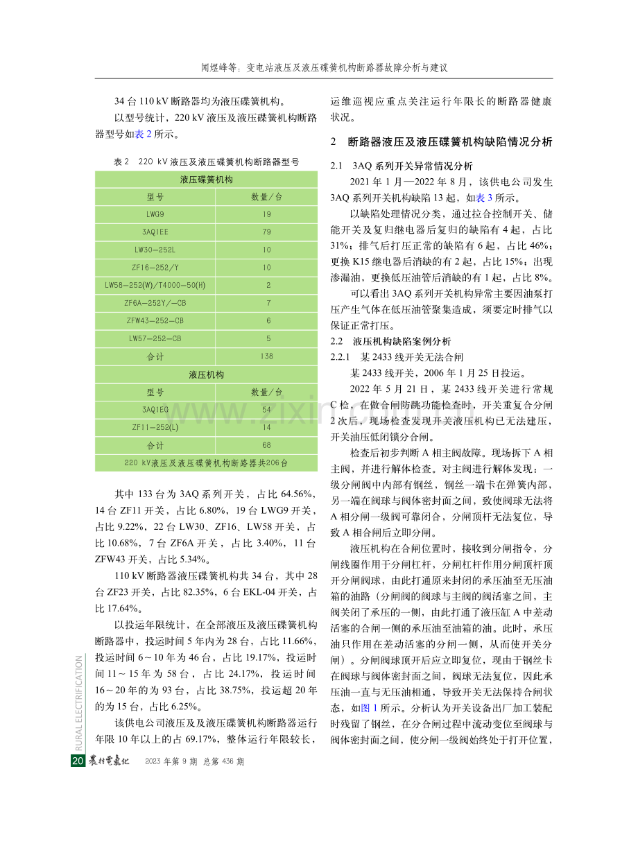 变电站液压及液压碟簧机构断路器故障分析与建议.pdf_第2页