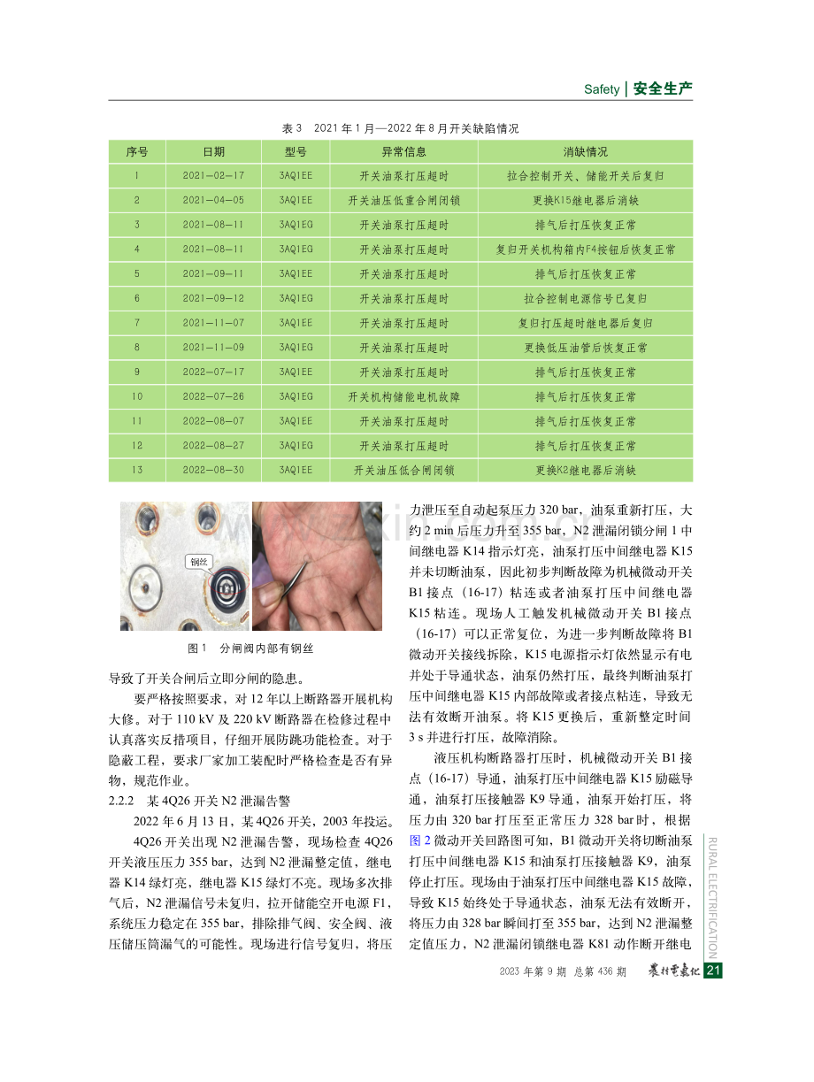 变电站液压及液压碟簧机构断路器故障分析与建议.pdf_第3页