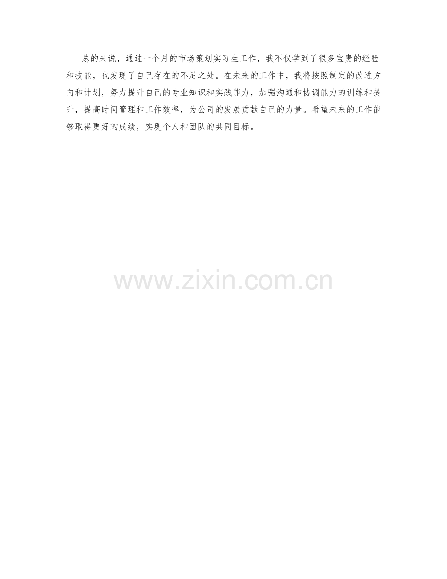 市场策划实习生月度工作总结.docx_第2页