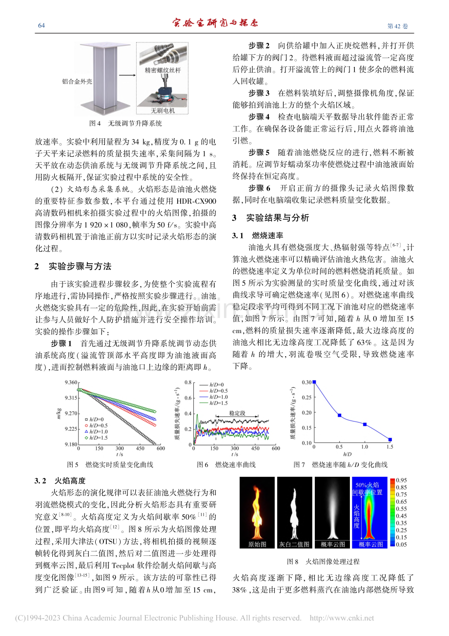 边缘高度影响下油池火燃烧行为特性实验_刘春祥.pdf_第3页