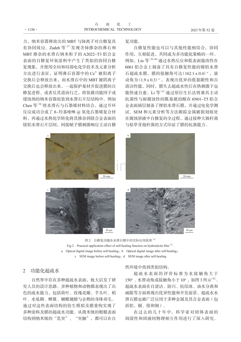 用于表面处理的水滑石膜的多功能化研究进展.pdf_第3页