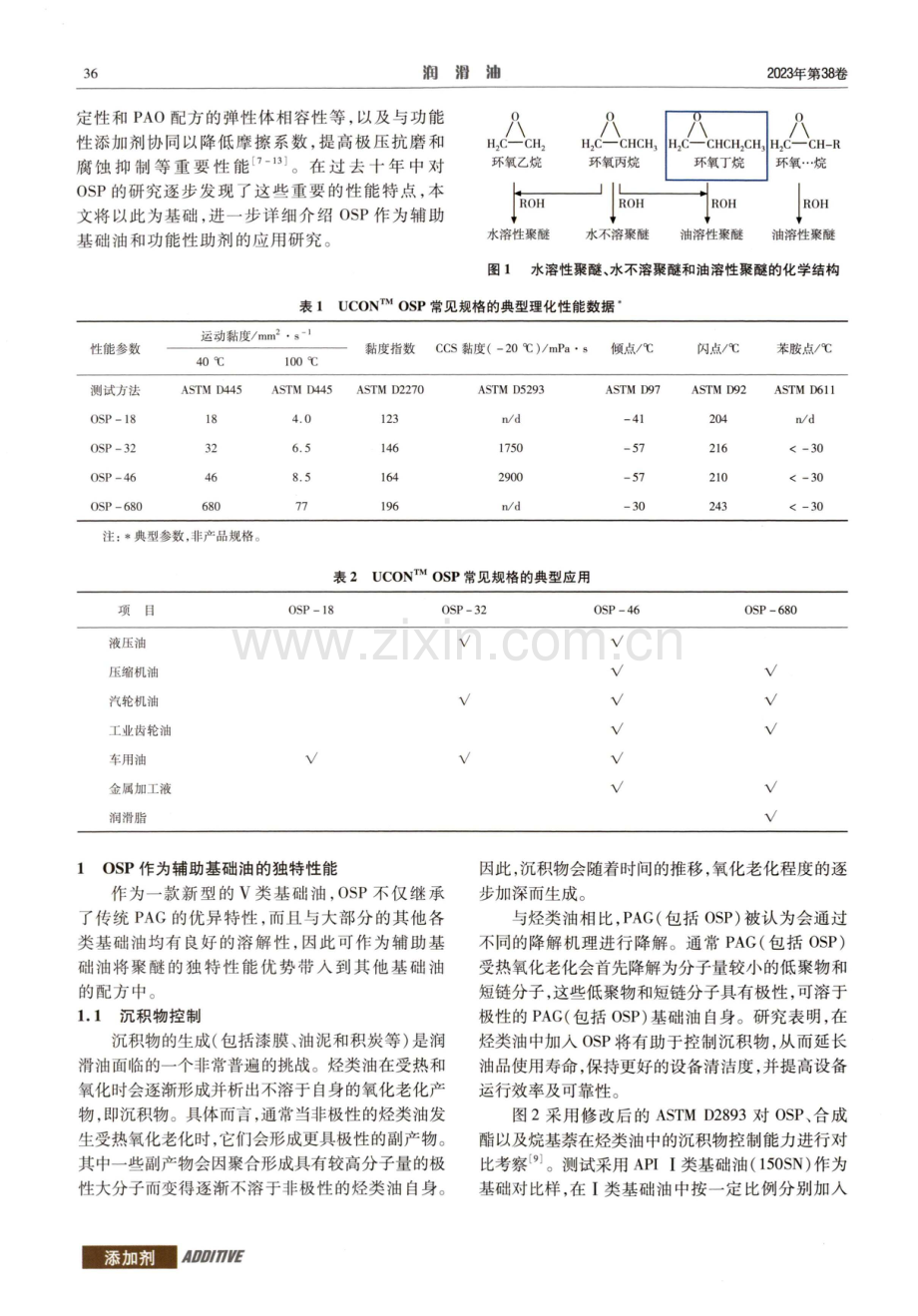 油溶性聚醚作为辅助基础油和功能性助剂的应用研究.pdf_第2页