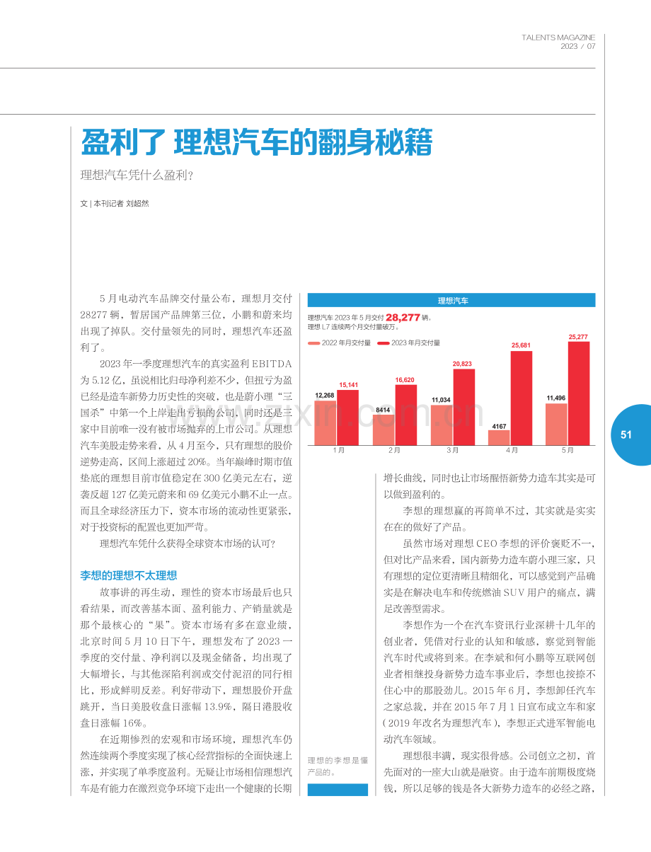 盈利了 理想汽车的翻身秘籍.pdf_第1页