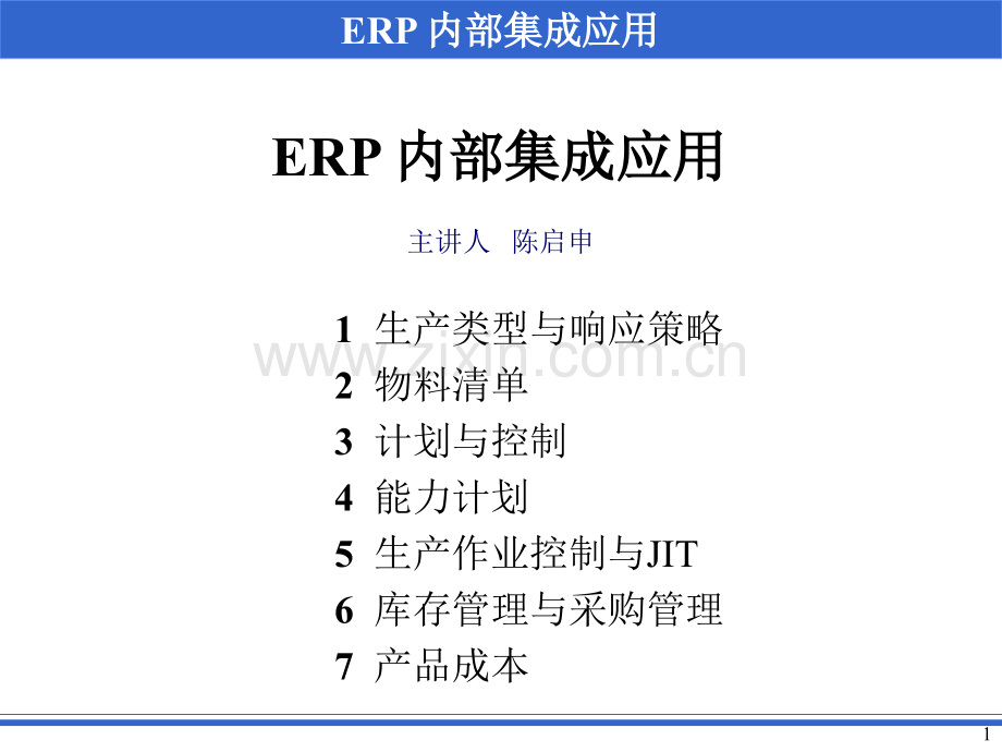 ERP内部集成的应用PPT课件.ppt_第1页