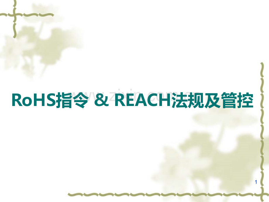 RoHS&-REACH培训教材汇总大全PPT课件.ppt_第1页