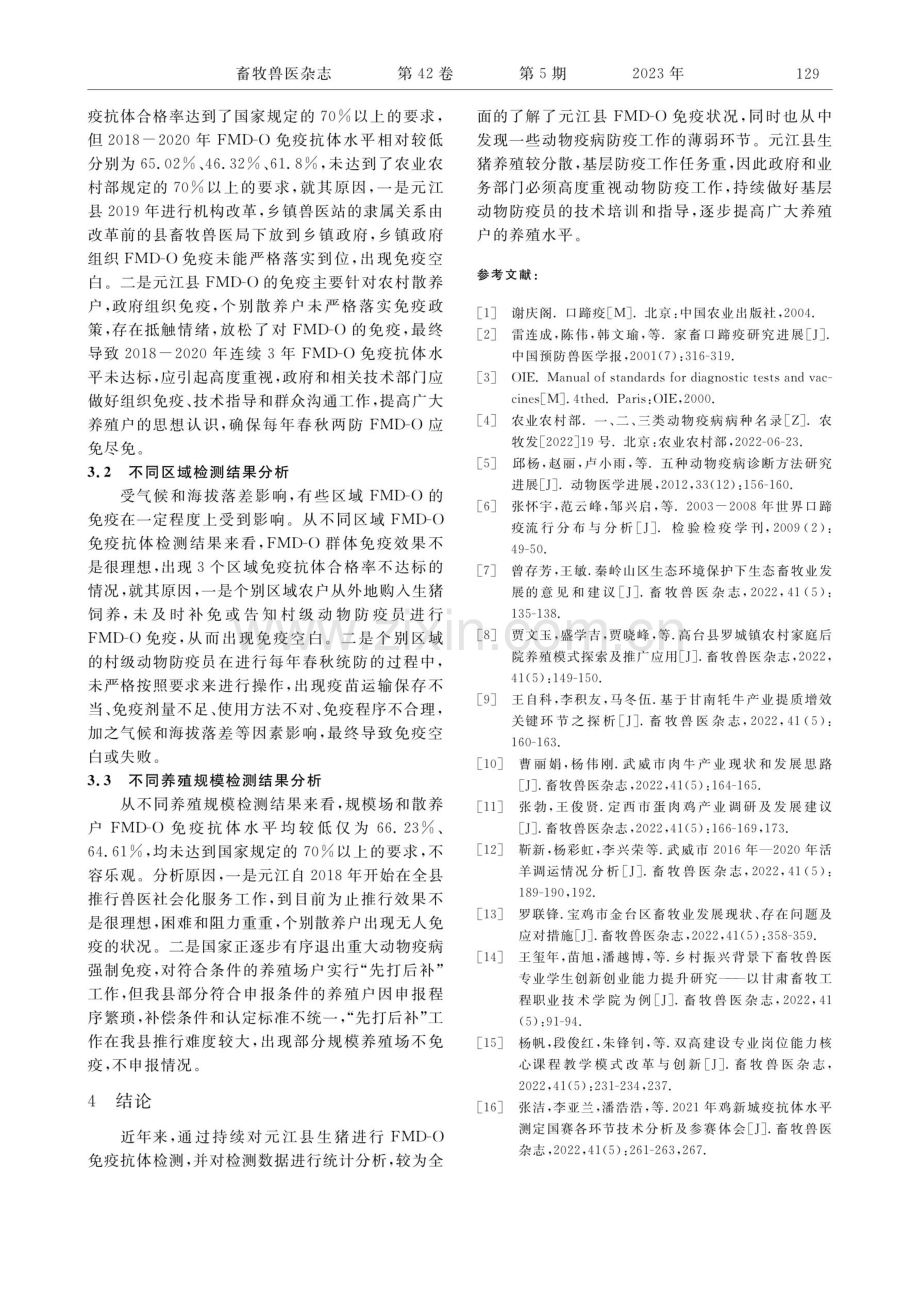 元江县2018-2021年生猪O型口蹄疫免疫效果评价与分析.pdf_第3页