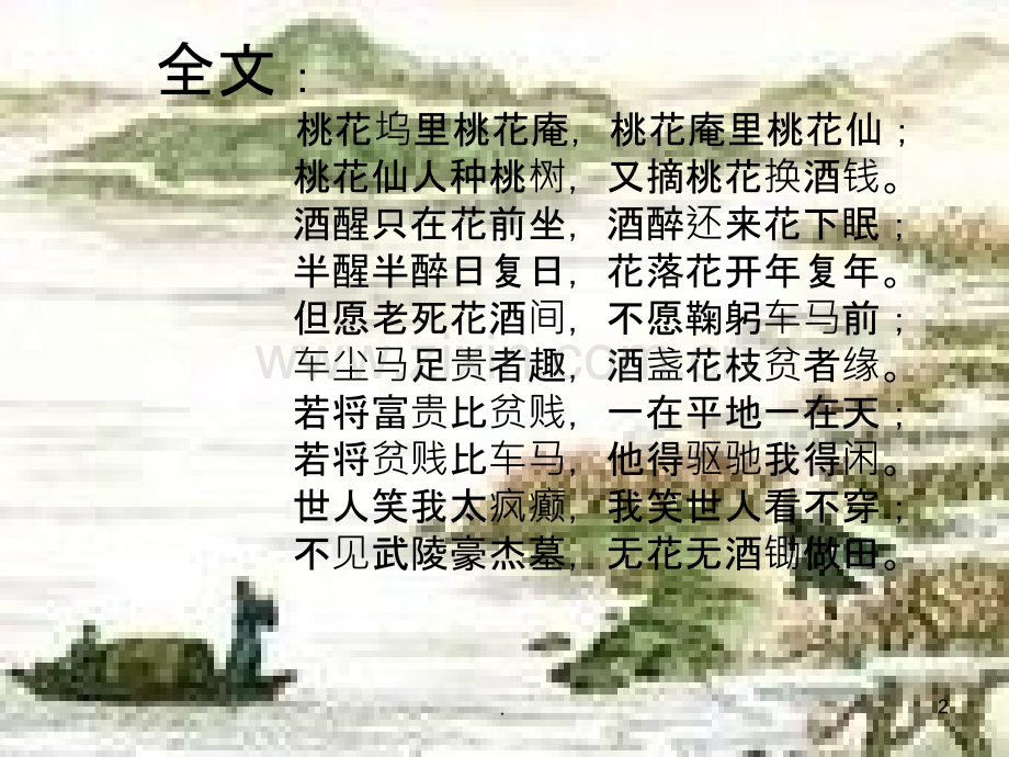 《桃花庵歌》赏析.ppt_第2页