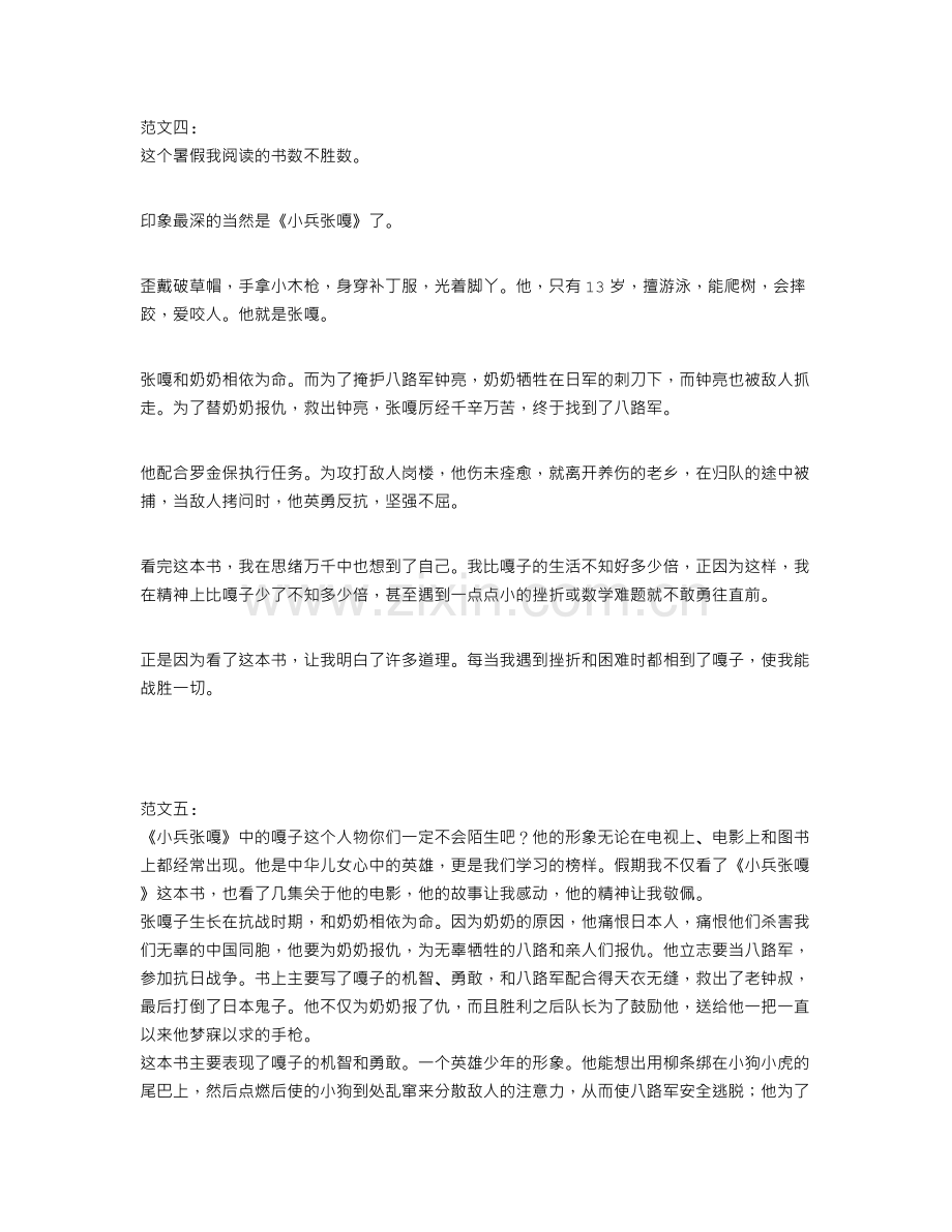 小兵张嘎的读后感.doc_第3页