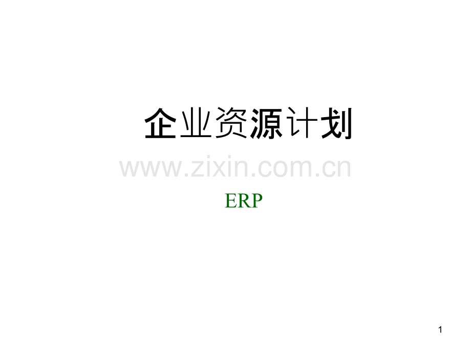 ERP的结构原理PPT课件.ppt_第1页