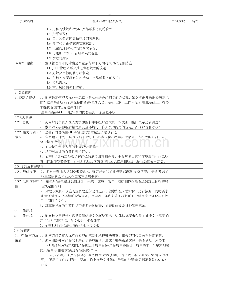 公司QHSE内审检查表.doc_第3页