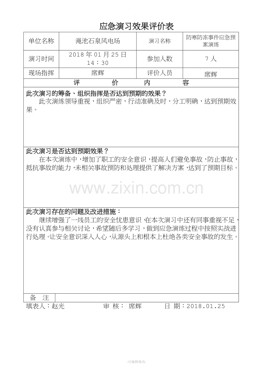 防寒防冻事故应急处置方案演练总结.doc_第3页