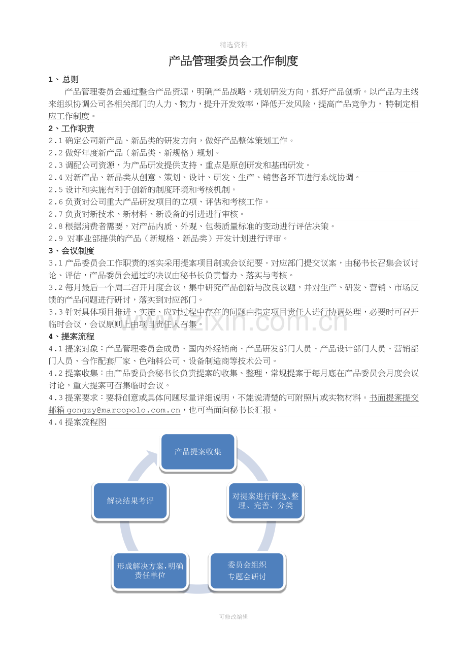 2015年产品委员会工作制度.docx_第1页