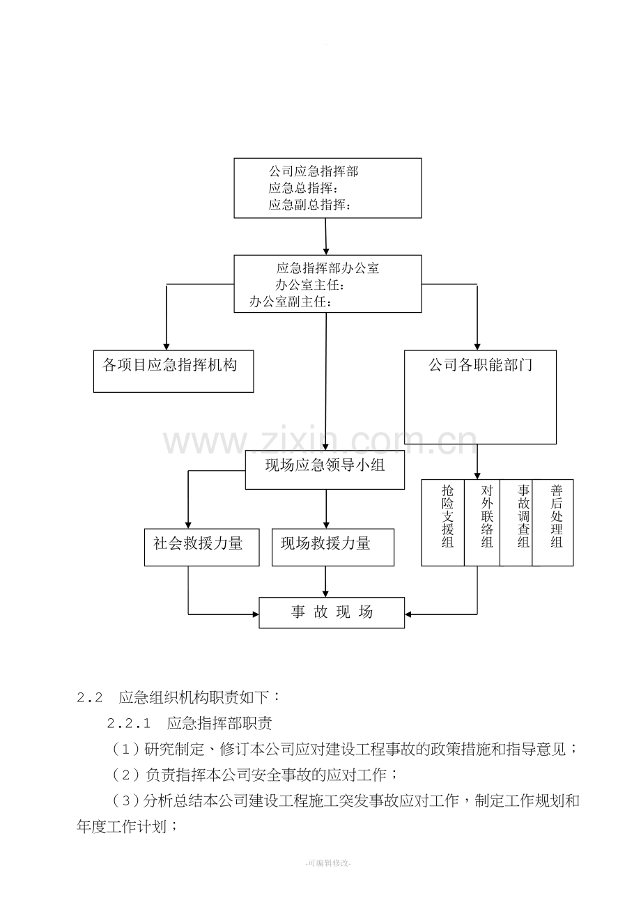 公司安全生产事故灾难应急预案.doc_第3页