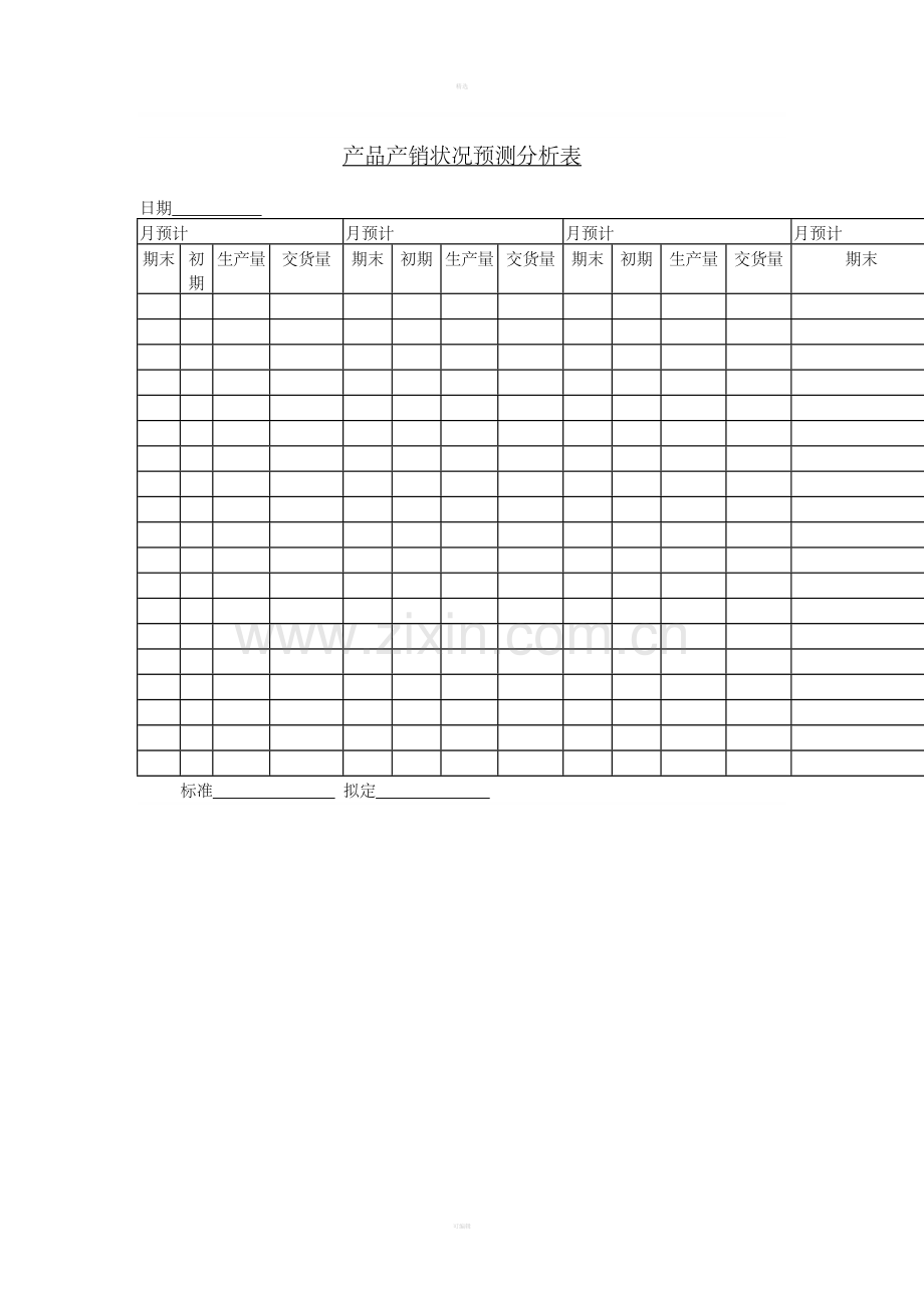 七、产品产销状况预测分析表.doc_第1页