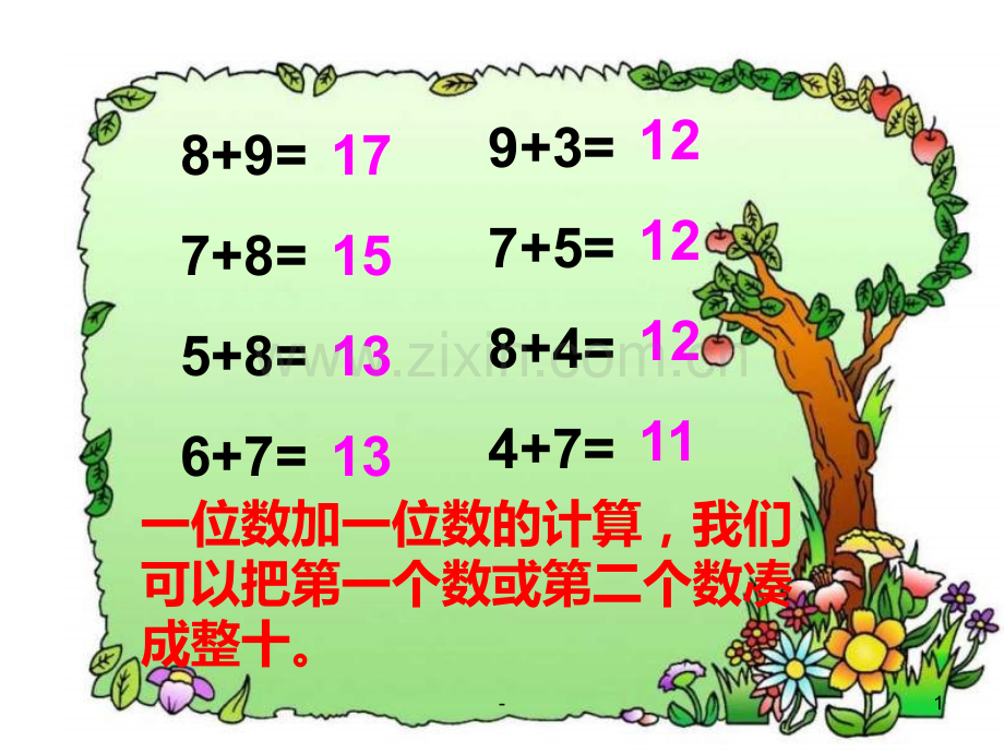 一年级数学进位加法1(2019年10月)PPT课件.ppt_第1页