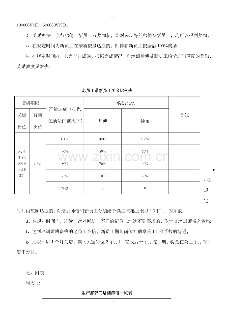 关于老员带新员工奖励制度.doc_第3页