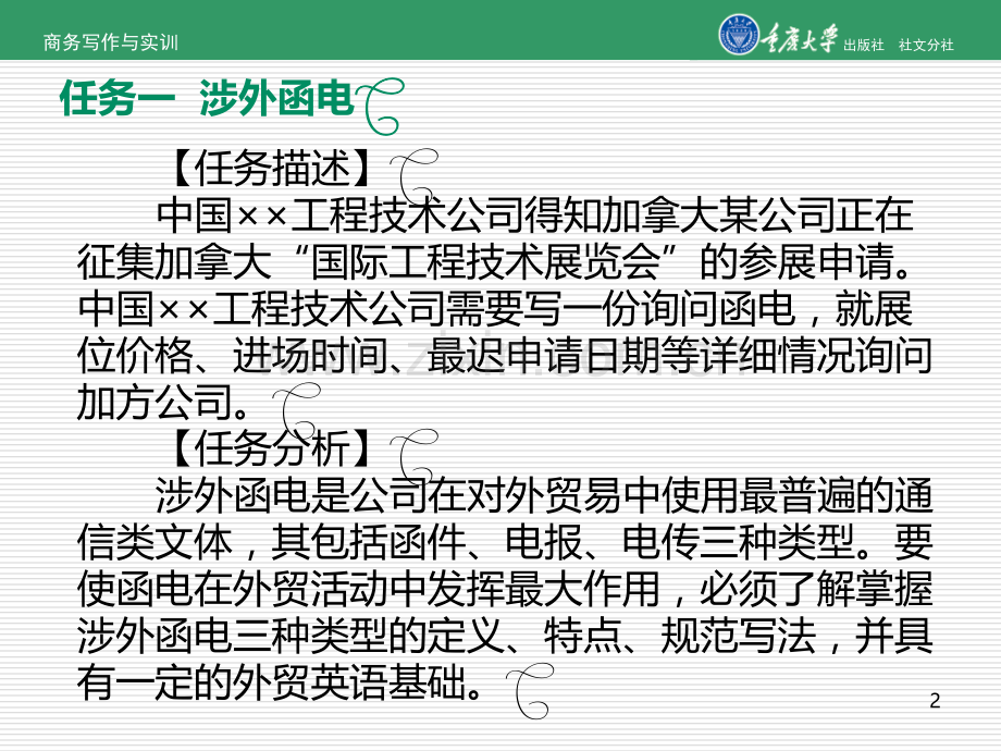 项目十一--拟写涉外商务文书PPT课件.ppt_第2页