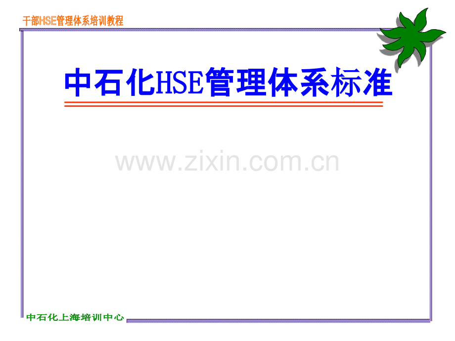 HSE管理体系培训教材PPT课件.ppt_第1页