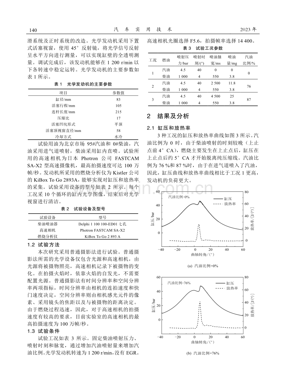 掺混比例对双燃料燃烧影响的可视化研究.pdf_第3页