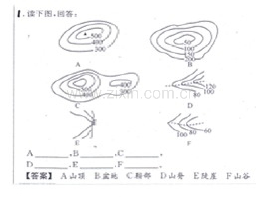 初一政史地等高线地形图判读和练习题.pptx_第2页