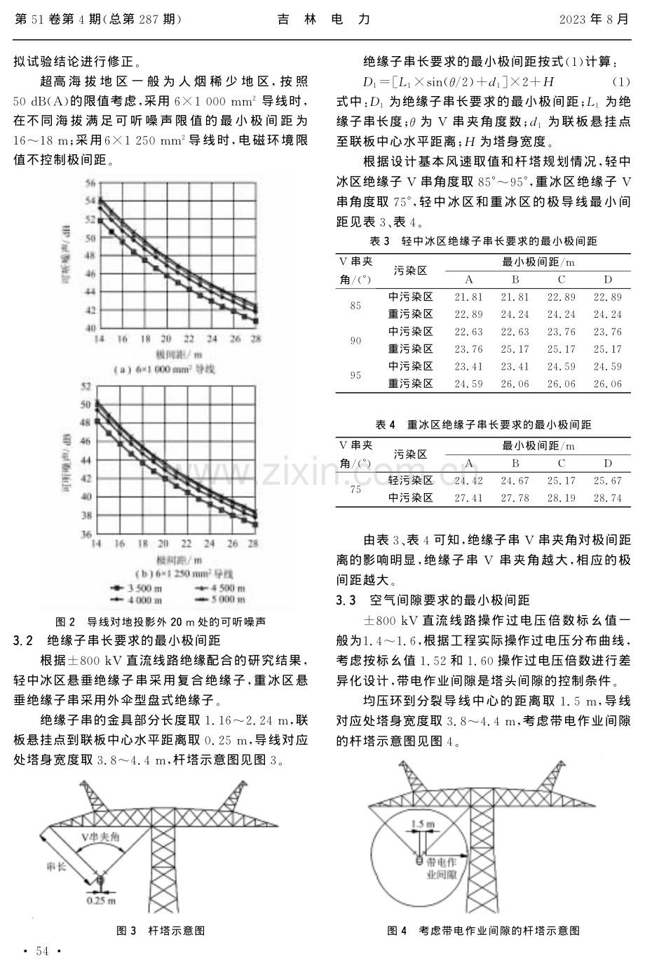 超高海拔±800 kV直流输电线路直线塔极间距选择.pdf_第3页