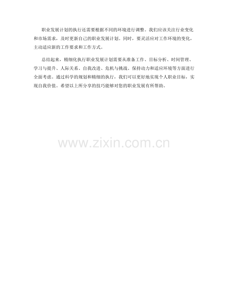 精细化执行职业发展计划的技巧.docx_第3页