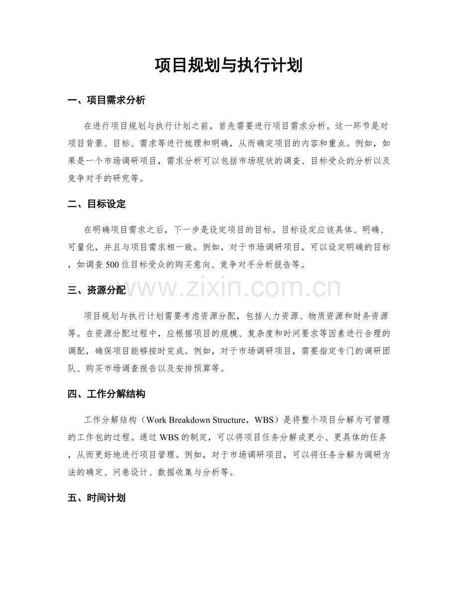 项目规划与执行计划.docx_第1页