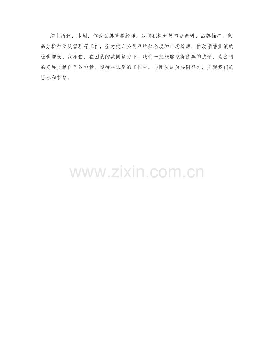 品牌营销经理周工作计划.docx_第2页