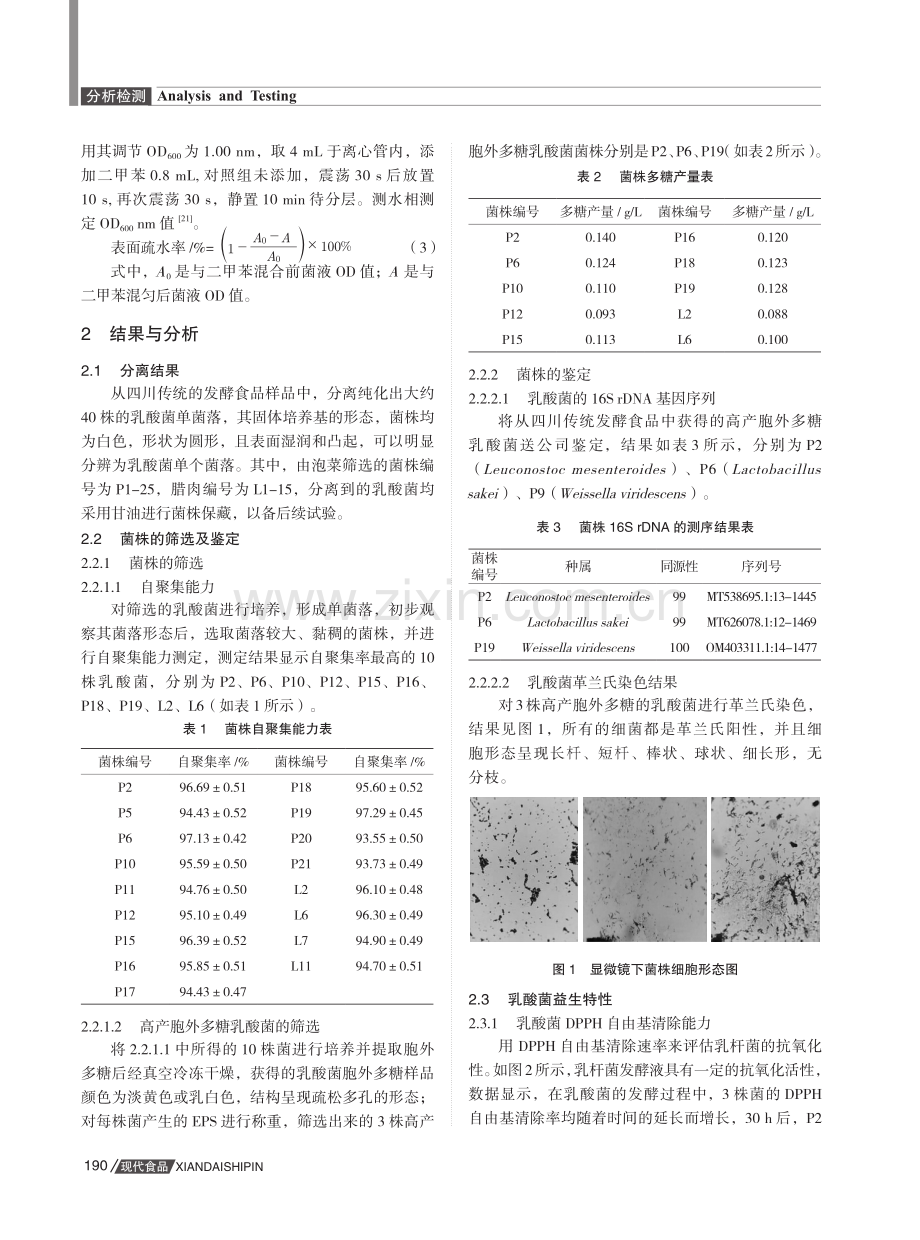 产胞外多糖乳酸菌的筛选与体外益生特性评价.pdf_第3页