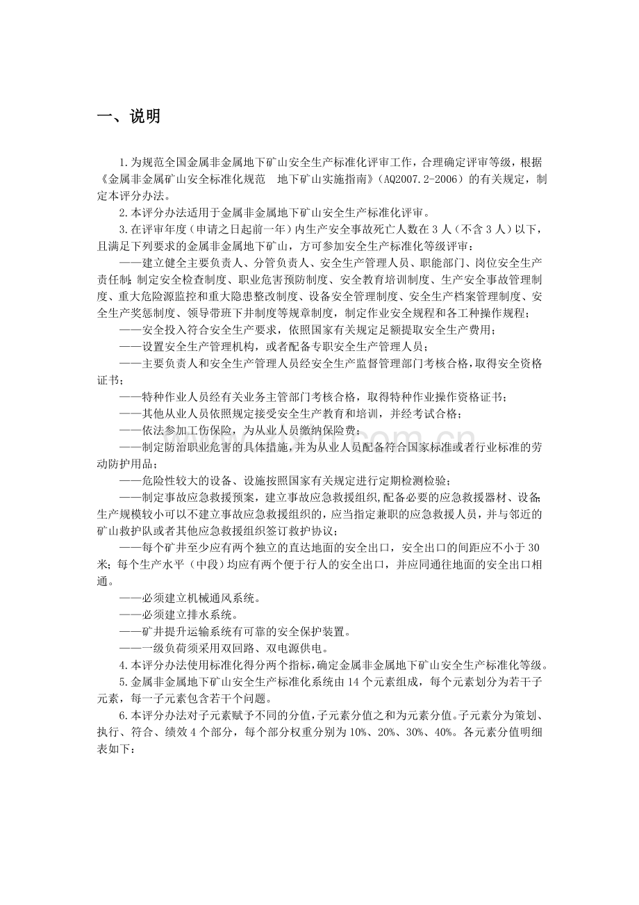 地下矿山安全生产标准化评分办法.docx_第3页