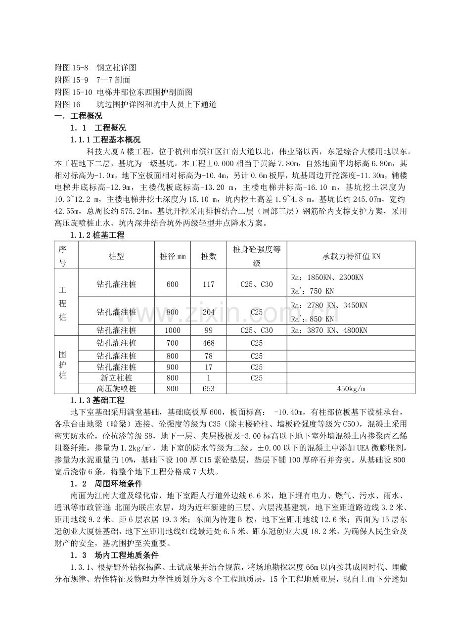 某基坑钻孔灌注桩高压旋喷桩土钉墙井点支撑施工方案.docx_第3页