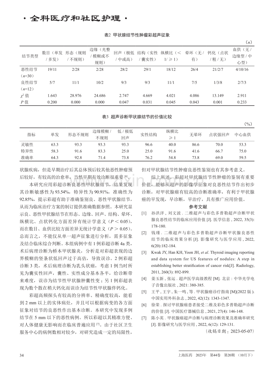 彩色多普勒超声在诊断甲状腺结节性肿瘤中的作用.pdf_第3页