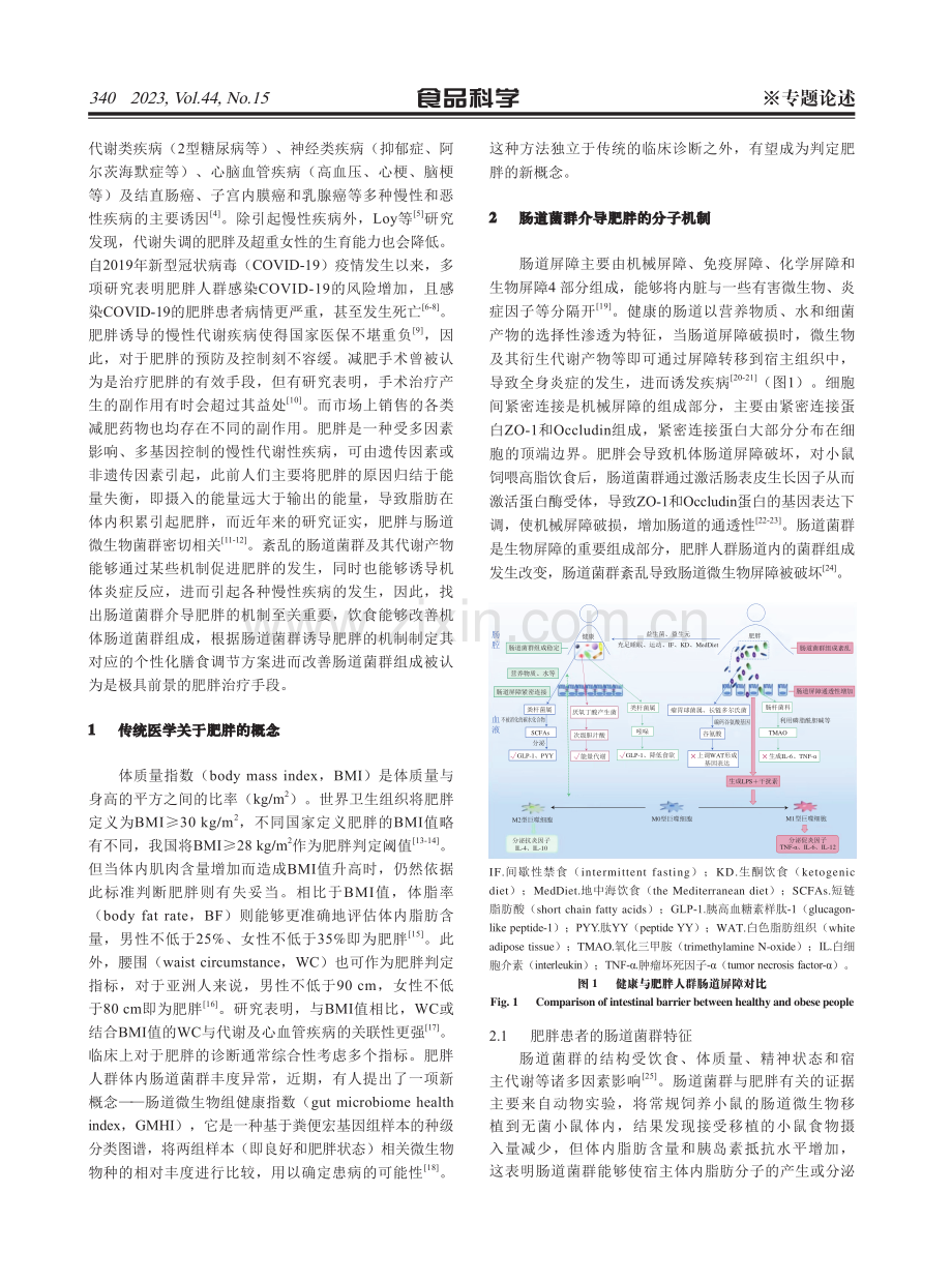 肠道菌群介导肥胖的机制及调控方法研究进展.pdf_第2页