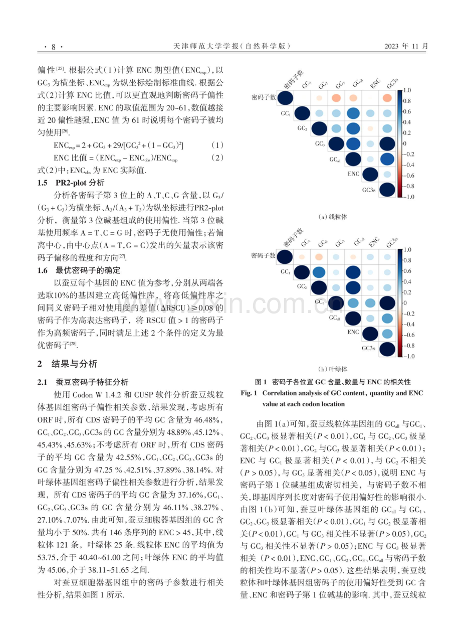 蚕豆细胞器基因组密码子的使用情况分析.pdf_第3页