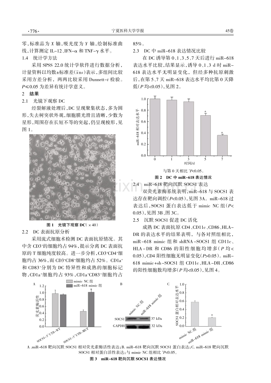 沉默SOCS1对肝细胞癌患者树突状细胞表面抗原及其免疫调控的影响.pdf_第3页