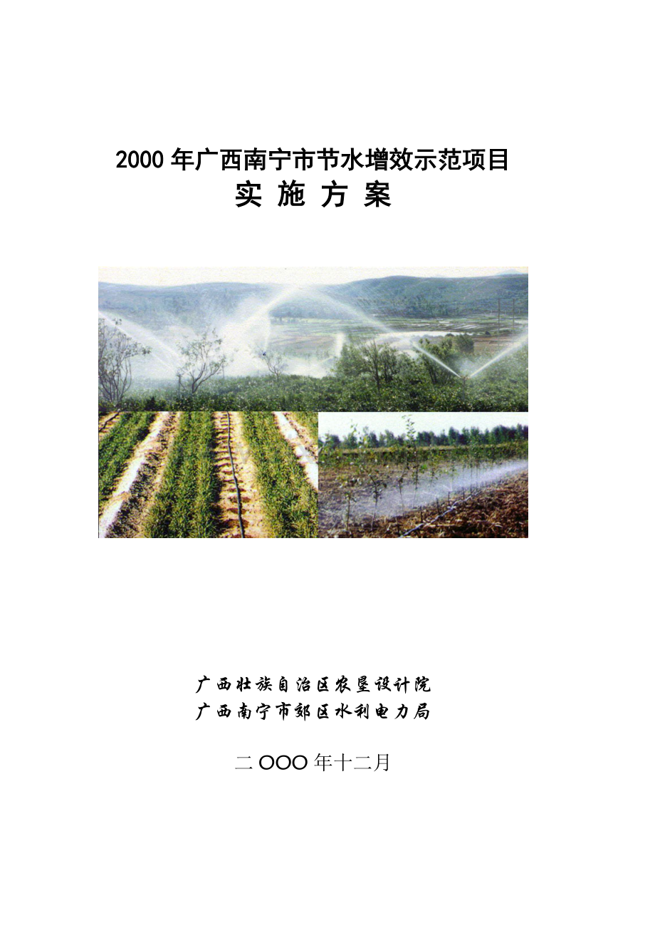 广西节水灌溉工程实施方案.docx_第1页