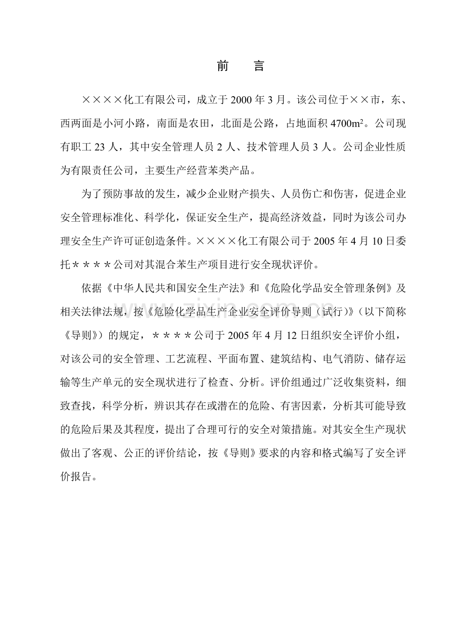 精细化工生产装置的安全评价报告.doc_第2页