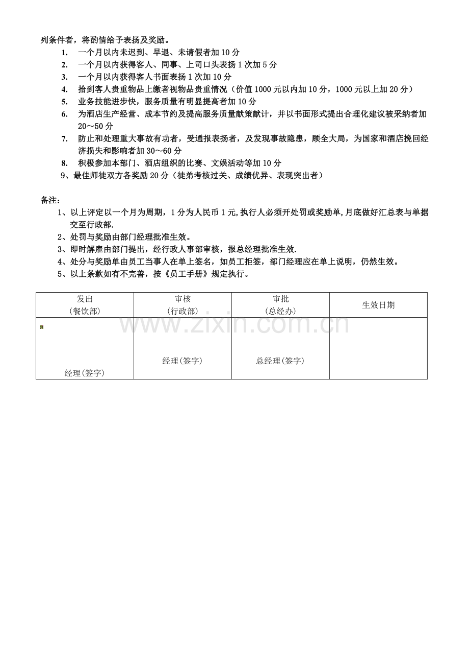 中餐厅员工奖励处罚制度.doc_第3页