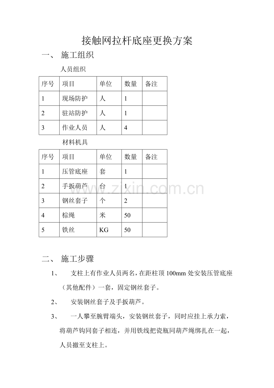 -动车论坛-水平拉杆更换施工方案-上网.doc_第1页