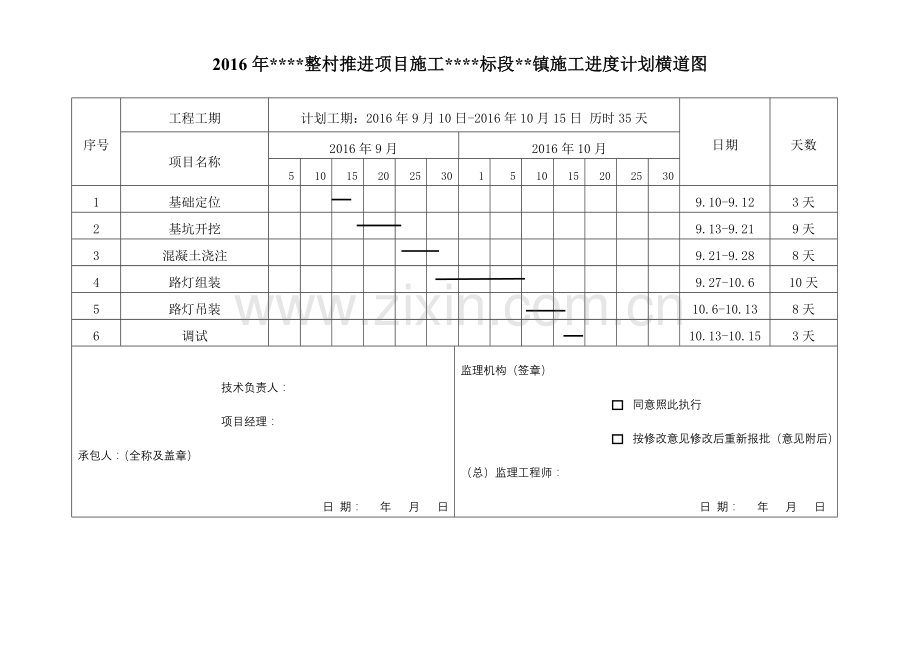 太阳能路灯施工进度计划00.doc_第1页