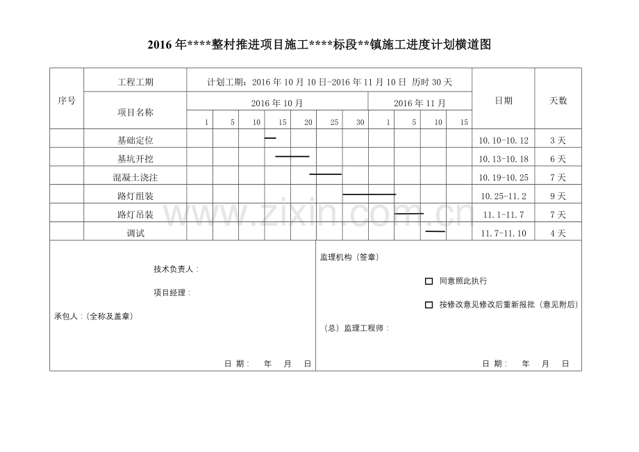 太阳能路灯施工进度计划00.doc_第3页