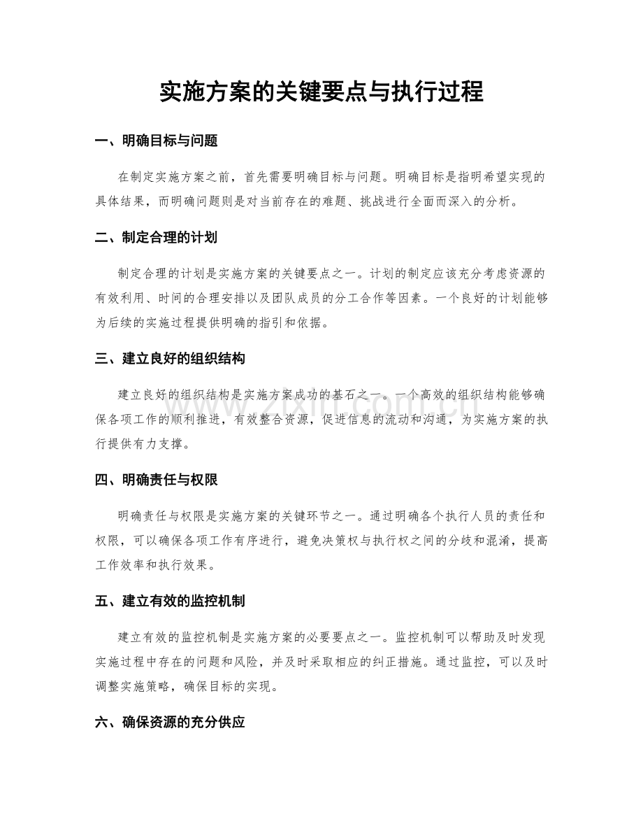 实施方案的关键要点与执行过程.docx_第1页