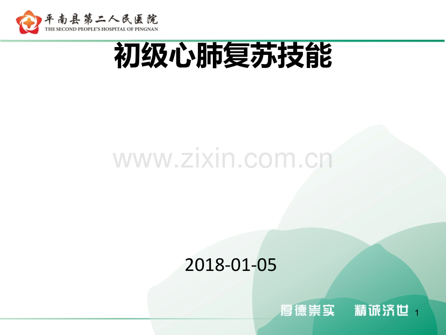 初级心肺复苏技能PTT.ppt_第1页