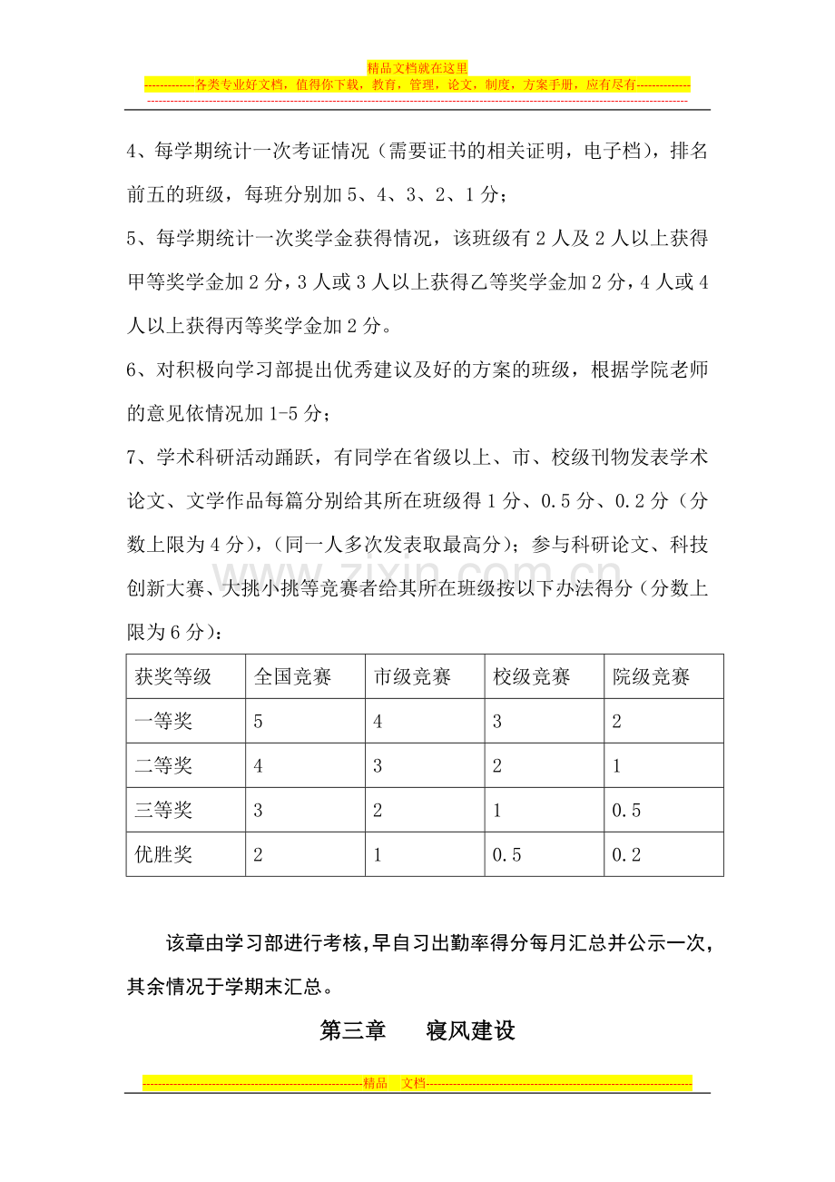 经济管理学院班级考核制度(草案).docx_第3页