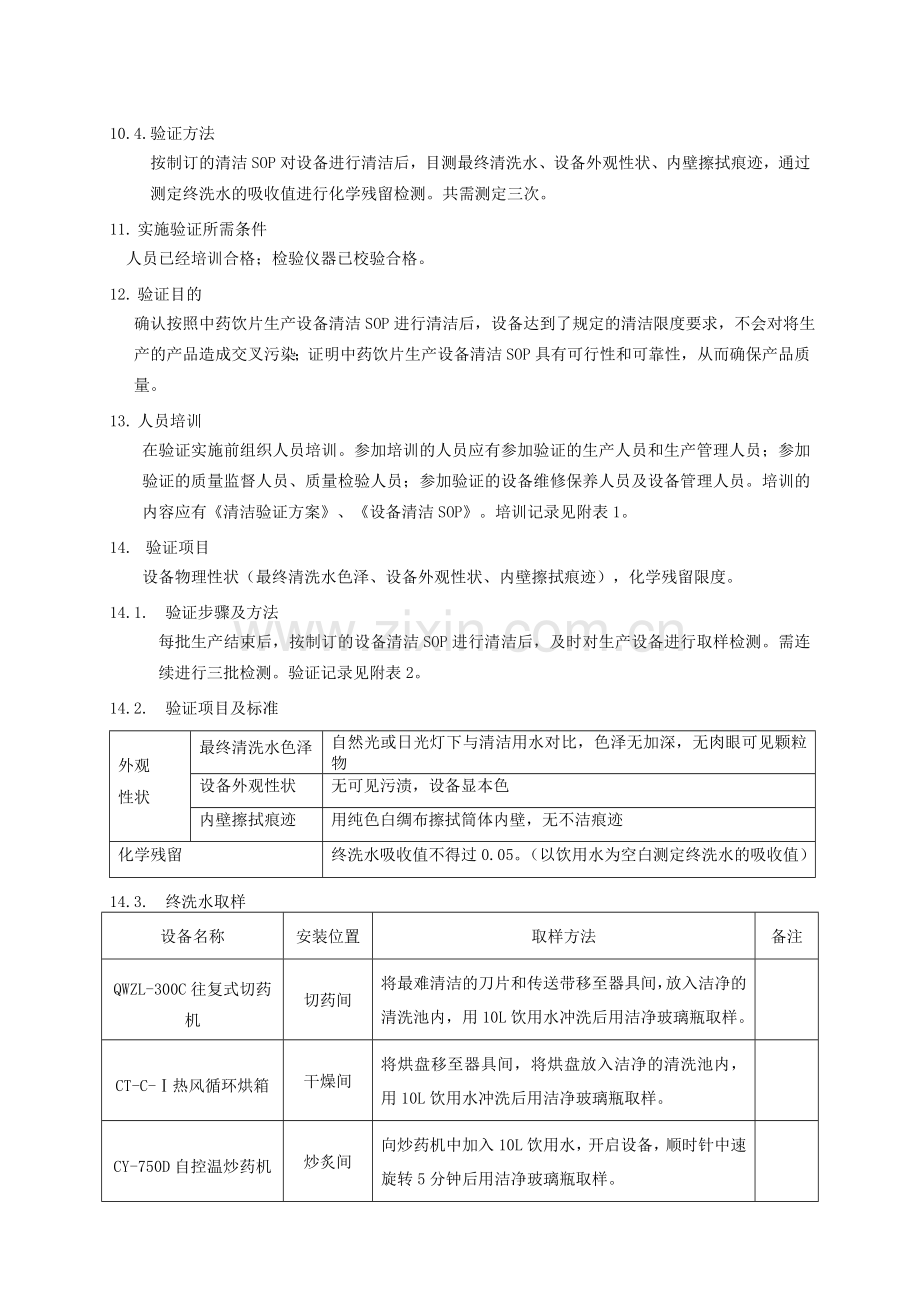 TS-73003-00毒性饮片生产线清洁验证方案.doc_第2页