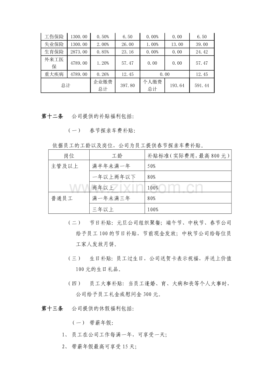 员工福利制度(待审).doc_第3页