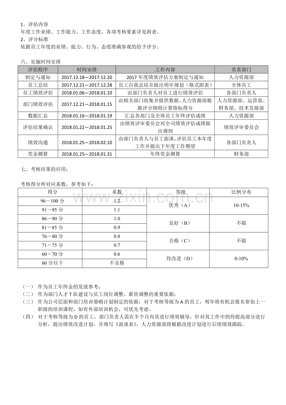 2017年度绩效评估方案及通知.doc_第2页