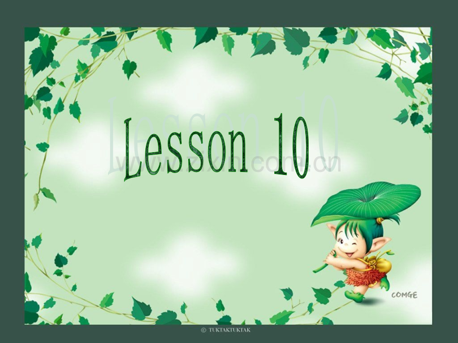 快乐英语第四册lesson10PPT.pptx_第1页