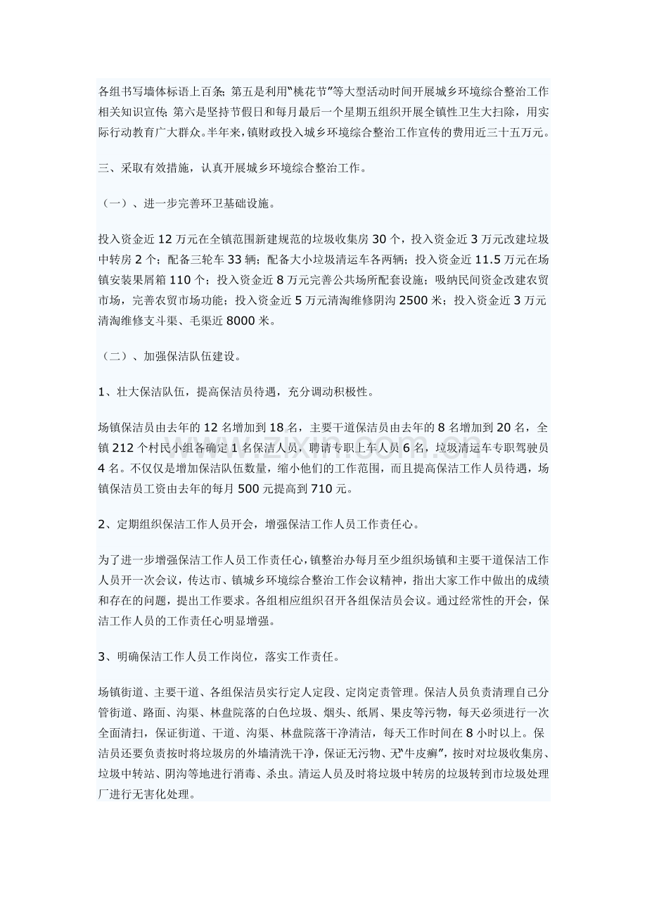 城乡环境综合治理上半年工作总结.doc_第2页